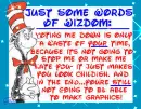 Dr. Seuss' Cat in the Hat Tag (version #2 with sparkles)- Words of Wizdom...