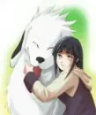 Hinata wiht Akamaru