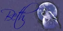 Wolf howling at the Moon- Beth