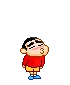 shin chan kiss