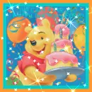 pooh with a cake