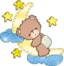 Bear on moon