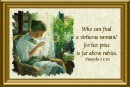 Who can find a virtuous woman - scripture