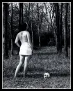 girl in woods