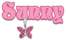 pink necklace sunny