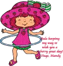 Hula hooping my way to wish you a great day