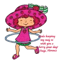 Hula hooping my way to wish you a great day