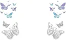 BUTTERFLIES--WHITE BACK GROUND