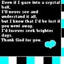 even if i gaze into