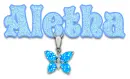 blue necklace aletha