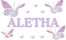 Aletha with Butterflies