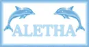 Aletha with Dolphins