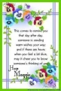 Thinking of you - Maggie