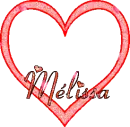  MÃ©lissa name in a heart