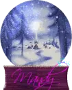 Village in the Snowy Country Snowglobe (animated)- Mandy
