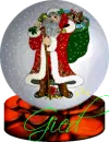 Christmas German Santa Snowglobe (animated)- Gied