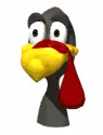 Thanksgiving Turkey Head (animated)