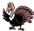 Thanksgiving Turkey Waving (animated)
