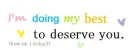 Deserving of love