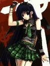 green anime girl