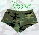 Booty Camp Camo Boy Shorts Panties- Kessie