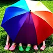 Rainbow umbrella
