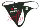 I Love My Soldier Thong Panties- Scott