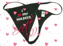 I Love My Soldier Thong Panties- Scott