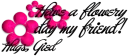 Have a flowery day hugs gied