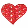 glitter heart