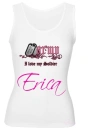Proud Army Wife Cami (with floating hearts)- Erica
