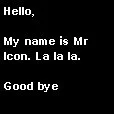Letter from mr icon