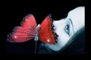 Girl and butterfly