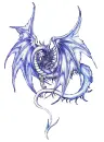 Dragon of blue