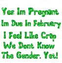 yes i'm pregnant...