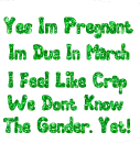 yes i'm pregnant...