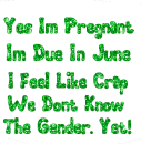 yes i'm pregnant...