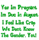 yes i'm pregnant...