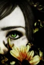 Eye and flowers