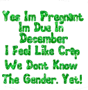 yes i'm pregnant...