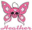 Heather Butterfly Skull