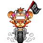 monkey on bike