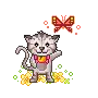 kitten and butterfly