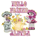 Creddies with Floral Bucket - Hello Friend, Aletha
