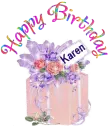 Rose  Present - Happy Birthday Karen