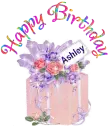 Rose  Present - Happy Birthday Ashley