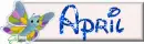 Colorful Butterfly Nameplate- April