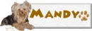 Yorkie Dog Nameplate- Mandy