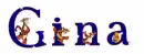 Pooh & Friends Letters (with sparkles)- Gina