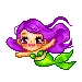 green mermaid